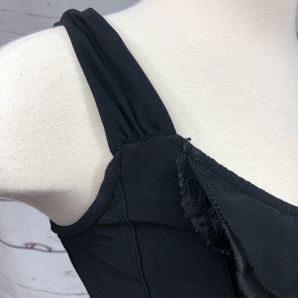WHBM Black Ruffle Tank‎ - Picture 5 of 8